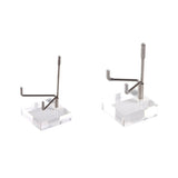 Maxbell 2x Durable Acrylic Display Stand Holder Suport for Minerals Geode Crystal