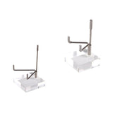 Maxbell 2x Durable Acrylic Display Stand Holder Suport for Minerals Geode Crystal
