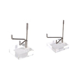 Maxbell 2x Durable Acrylic Display Stand Holder Suport for Minerals Geode Crystal