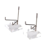 Maxbell 2x Durable Acrylic Display Stand Holder Suport for Minerals Geode Crystal