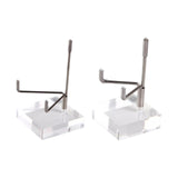 Maxbell 2x Durable Acrylic Display Stand Holder Suport for Minerals Geode Crystal