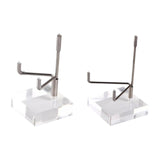 Maxbell 2x Durable Acrylic Display Stand Holder Suport for Minerals Geode Crystal