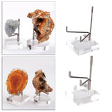 Maxbell 2x Durable Acrylic Display Stand Holder Suport for Minerals Geode Crystal