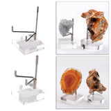 Maxbell 2x Durable Acrylic Display Stand Holder Suport for Minerals Geode Crystal