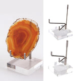 Maxbell 2x Durable Acrylic Display Stand Holder Suport for Minerals Geode Crystal