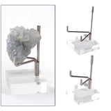 Maxbell 2x Durable Acrylic Display Stand Holder Suport for Minerals Geode Crystal