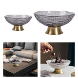 Maxbell 2pcs Glass Fruit Bowl Dish Desserts Snack Candy Bowl Kitchen Serving Trays