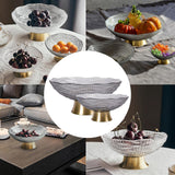 Maxbell 2pcs Glass Fruit Bowl Dish Desserts Snack Candy Bowl Kitchen Serving Trays