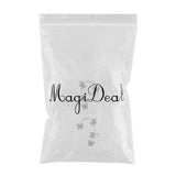 Maxbell 1 Pair Clip Earring Butterfly Ear Cuff Clip for Daily wearing Lovers Silver