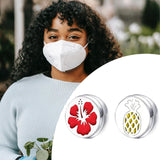 Maxbell 2x Face Mask Perfume Aromatherapy Essential Oil Diffuser Locket Dress Brooch