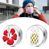 Maxbell 2x Face Mask Perfume Aromatherapy Essential Oil Diffuser Locket Dress Brooch