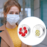 Maxbell 2x Face Mask Perfume Aromatherapy Essential Oil Diffuser Locket Dress Brooch