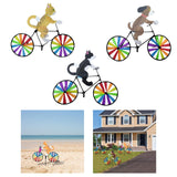 Maxbell 3 Pieces Windmill Pinwheel Wind Spinner Toy Garden Party Decor