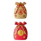 Maxbell 2x Novelty Money Bag Shape Flower Vase Planter Pot Wealth Luck Decoration