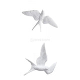 Maxbell 2 Pieces Nordic Resin Swallows Birds Wall Decor Garden Living Room Ornament