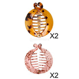 Maxbell 4 Pieces Fish Hair Clip Womens Hair Barrette Comb Slide Hair Grip