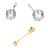 Maxbell Set of 2 Stainless Steel Mini Sauce Pan Nonstick Small Milk Pan Tools