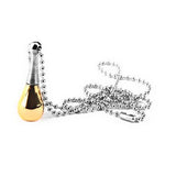 Maxbell 3xStainless Steel Bottle Cremation Ashes Urn Memorial Pendant Necklace Gold