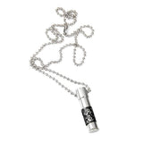 Maxbell 2xStainless Steel Bullet Cremation Ash Holder Urn Pendant Necklace Black L