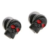 Maxbell 10xPair Motorcycle Skull License Plate Frame Bolts Screw Fastener Tools Black