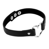 Maxbell 3xGirls Love Heart Choker Leather Collar Punk Heart Goth Fans Chain Necklace