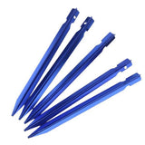 Maxbell 8x5 x Outdoor Camping Hiking Awning Aluminum Tent Pegs Stakes Nail Tools Blue