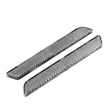 Maxbell 2x2Pcs Hard Saddlebag Latch Cover Clear Reflector Lens For Harley Road Street