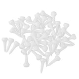 Maxbell 20x50pcs White Plastic Golf Tees 35mm Golfer Accessories