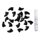 Maxbell 2x20Pcs Nail Caps Grooming for Pet Dog Cat Paw Claws M Black