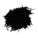 Maxbell 6xBlack Feather Boa Fluffy Craft Decoration 6.6 Feet Long