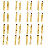 Maxbell 20x20 Pairs 2mm Gold-plated Banana Plug Motor Electronic Connector