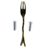 Maxbell 12xAntique Bronze Creative Fork Design Kitchen Cabinet Closet Drawer Pull Handle 76mm