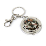 Maxbell 2xHandbag Hook Hanger Bag Holder Butterfly Pattern with Key Ring