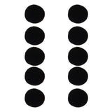 Maxbell 32x5 Pairs Black Replacement Ear Cushion Pads for Sony MDR-Q55 MDR-Q21LP Q22 Q68 Q38 BT140Q