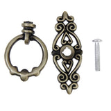 Maxbell 8xRetro China one Hole Pull Kitchen Furniture Cabinet Vintage Ring Knob Bronze
