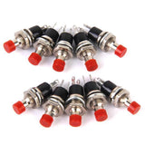 Maxbell 6x10x Mini Momentary Push Button Switch for Model Railway Hobby Red