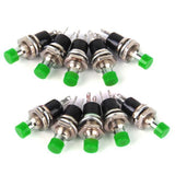 Maxbell 9x10 x Mini Momentary Push Button Switch for Model Railway Hobby Green