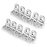 Maxbell 4x10pcs Suction Cup Base Metal Plate Glass Shelf Support Holder
