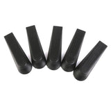 Maxbell 15xPlastic Door Stop Stoppers Door Block Wedges 5PCS Black