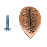 Maxbell 56xTree Leaf Shaped Wardrobe Door Knob Retro Cabinet Door Pull Handle Copper