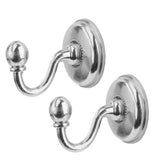 Maxbell 4x2x Curtain Drapery Tiebacks Holdbacks Wall Tassel Hook Holder Silver