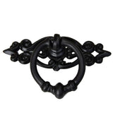Maxbell 24xVintage Black Wardrobe Cabinet Door Cupboard Drawer Pull Ring Handle Knob