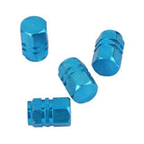 Maxbell 8x4x Aluminum Tire Wheel Rims Stem Air Valve Caps Tyre Cover Car Truck Blue