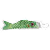 Maxbell 3x55-150cm Various Japanese Windsock Carp Flag Koi Nobori Sailfish 55cm Green