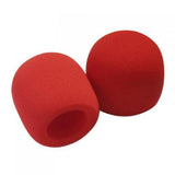 Maxbell 6x2PCS Microphone Foam Cover - Red