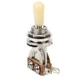 Maxbell 4x3-way Toggle Switch for Les Paul Electric Guitar - Silver w/ Cream Tip