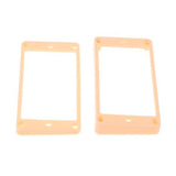 Maxbell 7xCurved Humbucker Pickups Frames Mounting Rings for LP Electric Guitar Cream