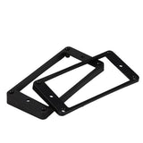 Maxbell 7xCurved Humbucker Pickups Frames Mounting Rings for LP Electric Guitar Black