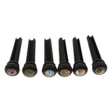 Maxbell 20x6pcs Abalone Dot Guitar Bridge End Pin Set For Acoustic Guitars