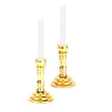 Maxbell 7xPair of 1:12 Dollhouse Miniature Candlesticks White Candles